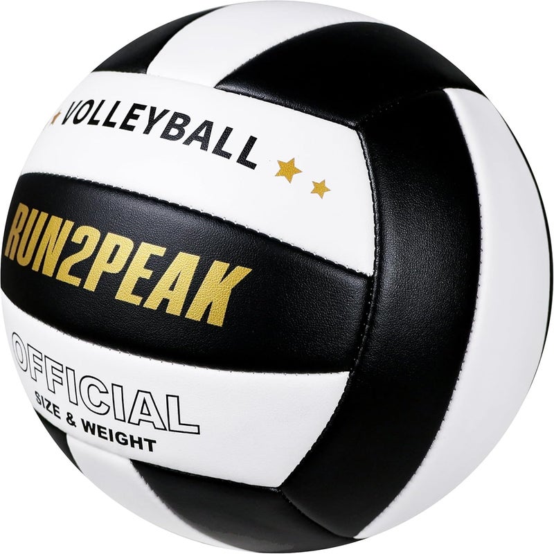 RUN2PEAK Soft Volleyball Ball Official Size 5 Volleyballs for Indoor Outdoor Beach Pool Game Play for Youth Teen Team Beginners Professional PU Leather Training Practice Volley Balls - Image 5